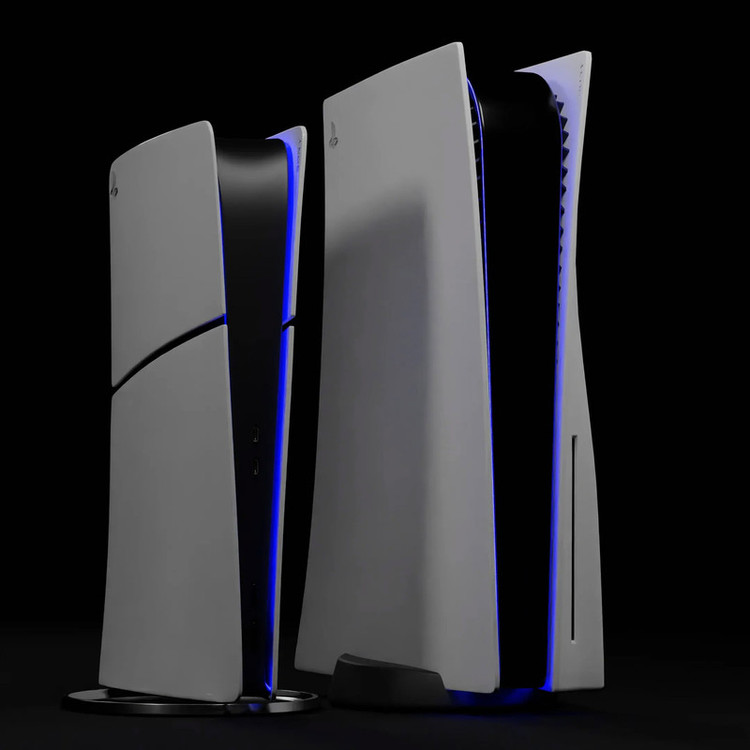 کنسول بازی سونی مدل PlayStation 5 Slim Digital Edition ظرفیت 1 ترابایت ریجن 2016B اروپا به همراه دسته اضافی و پایه شارژر