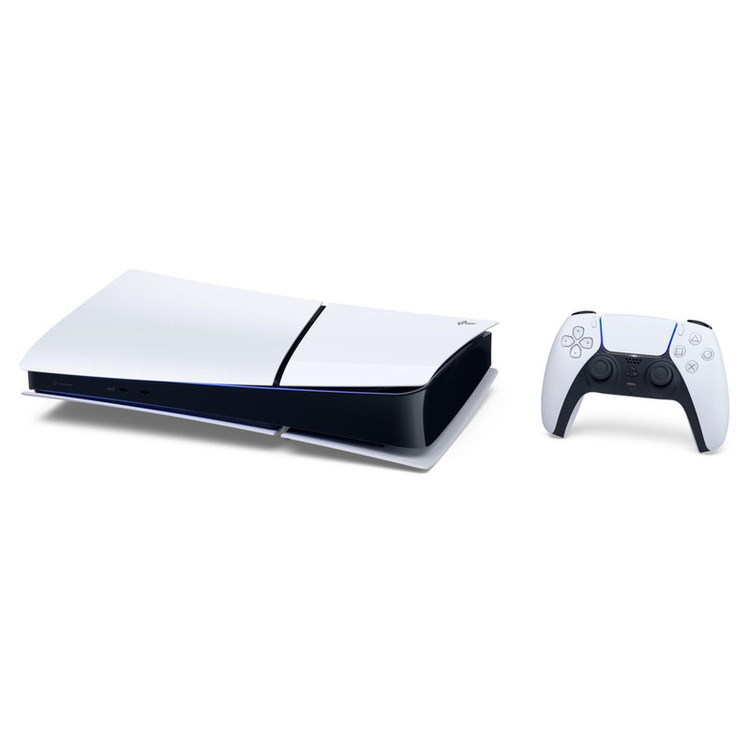 کنسول بازی سونی مدل PlayStation 5 Slim Digital Edition ظرفیت 1 ترابایت ریجن 2016B اروپا به همراه دسته اضافی و پایه شارژر